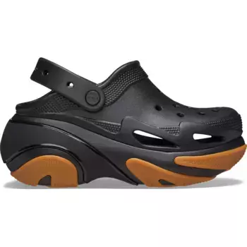 Унисекс Bubble Crush Clog U Crocs Clogs, черный/оранжевый