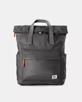 Unisex canfield b переработанный нейлоновый средний рюкзак темно-серый водоотталкивающий Roka