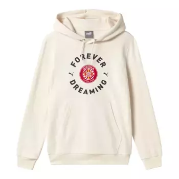 Унисекс Forever.Dreaming толстовка с капюшоном Girona FC Puma, бежевый