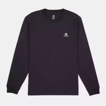 Унисекс Go-TO вышитая футболка Star Chervon Converse, чёрный