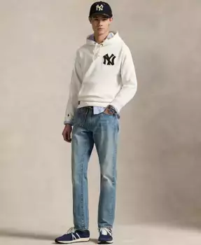 Унисекс худи Yankees из флиса Polo Ralph Lauren, белый