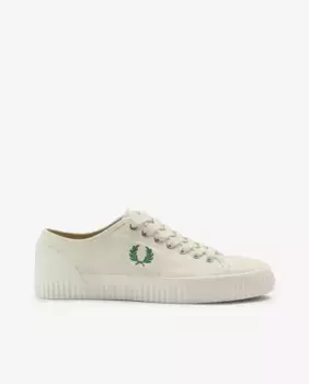 Унисекс кожаные кеды со шнурками и логотипом Fred Perry, белый
