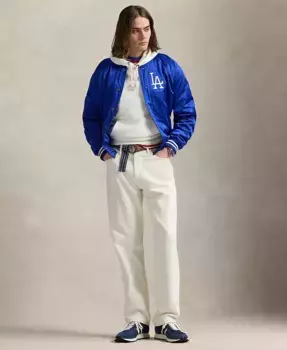 Унисекс-куртка Dodgers из сатина Polo Ralph Lauren, синий