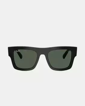 Унисекс квадратные солнцезащитные очки в ацетатной оправе Ray-Ban, черный