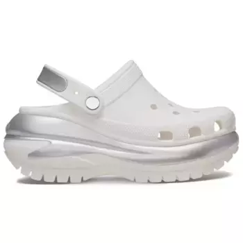 Unisex Mega Crush Металлические сабо U Crocs Сабо, белый