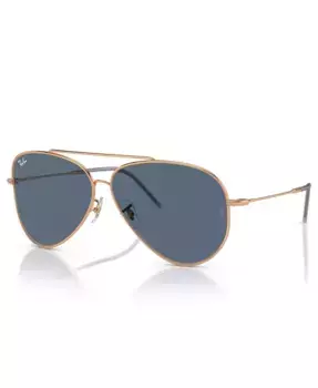 Унисекс-очки солнцезащитные, авиатор Reverse RBR0101 Ray-Ban, золотой