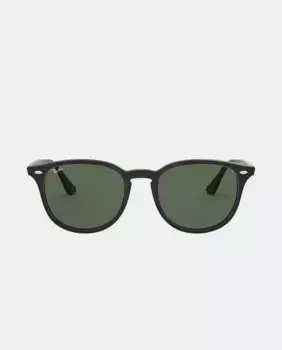 Унисекс овальные солнцезащитные очки из литого пластика Ray-Ban, черный