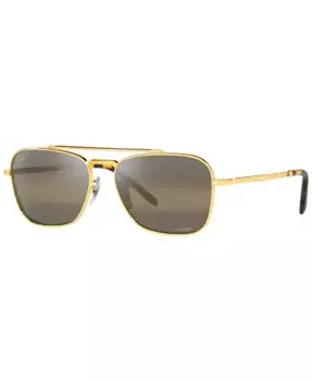 Унисекс поляризационные солнцезащитные очки, RB3636 NEW CARAVAN 58 Ray-Ban, золотой