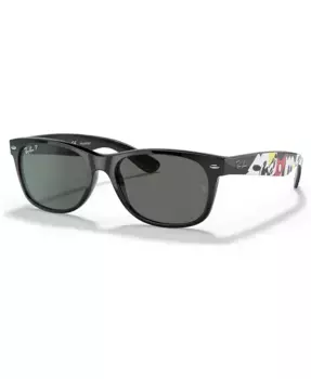 Унисекс поляризованные солнцезащитные очки Disney, RB2132 NEW WAYFARER Ray-Ban, черный