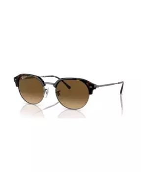 Унисекс поляризованные солнцезащитные очки, градиентные RB4429 Ray-Ban, коричневый