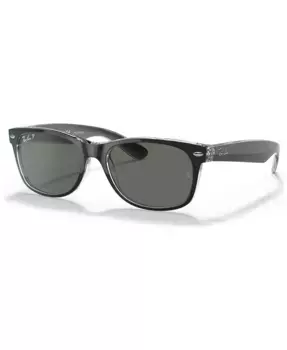 Унисекс поляризованные солнцезащитные очки, RB2132 NEW WAYFARER Ray-Ban, черный