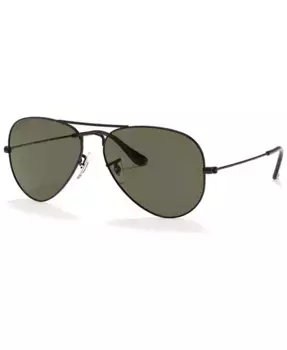 Унисекс поляризованные солнцезащитные очки, RB3025 AVIATOR CLASSIC Ray-Ban, черный