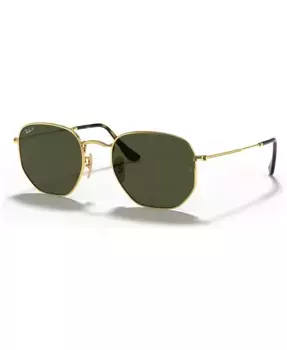 Унисекс поляризованные солнцезащитные очки, RB3548N HEXAGONAL WASHED EVOLVE Ray-Ban, золотой