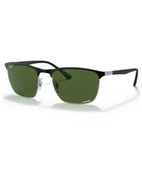Унисекс поляризованные солнцезащитные очки, RB3686 57 Ray-Ban, черный
