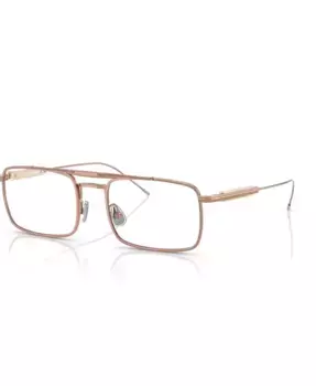 Унисекс прямоугольные очки, BC1006T Brunello Cucinelli, золотой