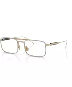 Унисекс прямоугольные очки, BC1006T Brunello Cucinelli, золотой