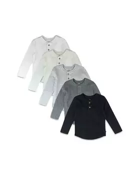 Унисекс рубашка с длинным рукавом из вафельной ткани, упаковка из 5 шт. - для малышей Honest Baby, черный