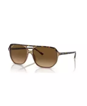 Унисекс солнцезащитные очки Bill One с поляризацией, градиентные RB2205 Ray-Ban, коричневый
