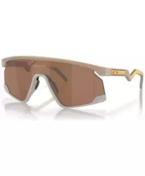 Унисекс солнцезащитные очки BXTR Patrick Mahomes II NFL Collection, зеркальные OO9280 Oakley, коричневый/бежевый