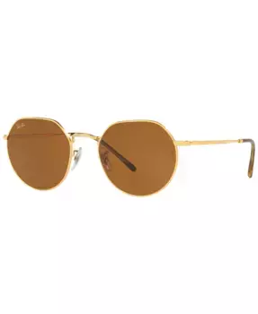 Унисекс солнцезащитные очки Jack, RB3565L Ray-Ban, золотой