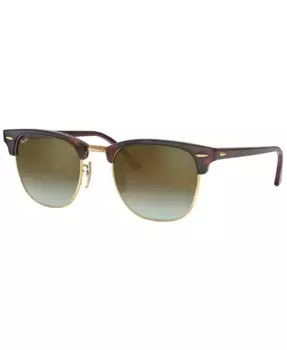 Унисекс солнцезащитные очки, RB3016 CLUBMASTER MINERAL FLASH LENSES Ray-Ban, коричневый