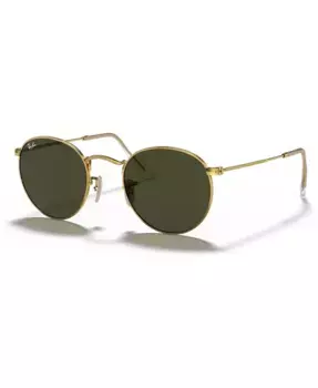 Унисекс-солнцезащитные очки, RB3447 ROUND METAL Ray-Ban, золотой