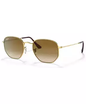 Унисекс солнцезащитные очки, RB3548N HEXAGONAL FLAT LENSES Ray-Ban, золотой