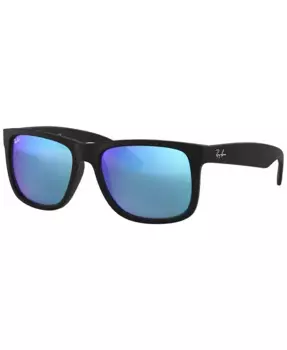 Унисекс солнцезащитные очки с низкой перемычкой, RB4165F JUSTIN COLOR MIX Ray-Ban, черный