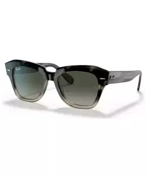 Унисекс солнцезащитные очки STATE STREET, градиентные RB2186 Ray-Ban, серый