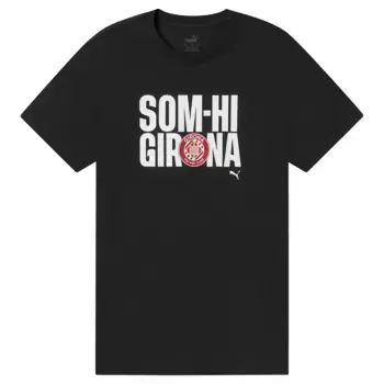 Унисекс SOM-HI Tee Girona FC Puma футболка, чёрный