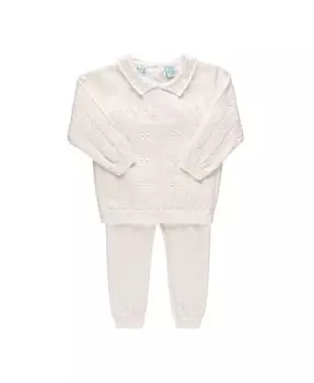 Унисекс Винтажный трикотажный комплект - Малыш, Малыш Feltman Brothers, слоновая кость/кремовый