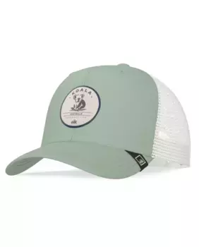 Унисекс зелено-белая кепка-грузовик Koala The Indian Face, мультиколор