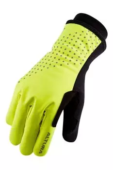 Унисекс желтые водонепроницаемые велосипедные перчатки ночного видения с утеплителем Altura, желтый