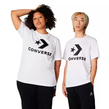 Унисекс Звезда Шеврон Конверс Футболка Converse, белый