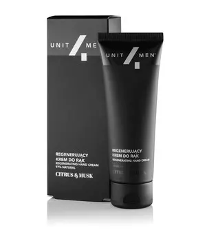 Unit4Men, Citrus&Musk, восстанавливающий крем для рук, 75 мл
