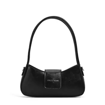 UNITE STAR Сумка-багет из искусственной кожи, переносная сумка через плечо, женская сумка среднего размера, черная