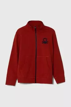United Colors of Benetton Детская хлопковая толстовка, красный