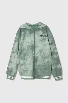 United Colors of Benetton Детская хлопковая толстовка, зеленый