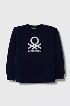 United Colors of Benetton Детская хлопковая толстовка, военно-морской