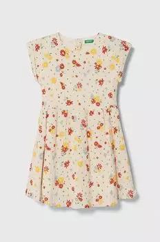 United Colors of Benetton Детское платье, бежевый