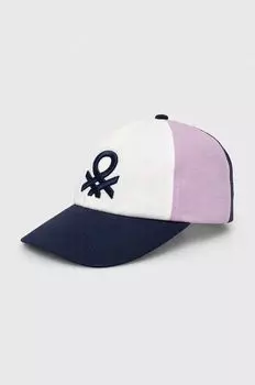 United Colors of Benetton Хлопковая бейсболка, фиолетовый