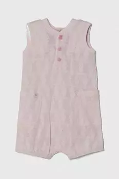 United Colors of Benetton Хлопковый детский комбинезон, розовый