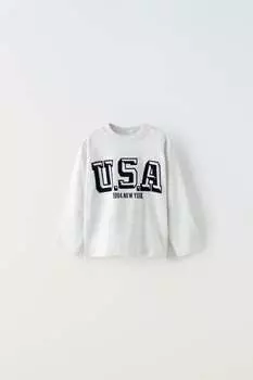 Универсальная футболка ZARA, серый мергель
