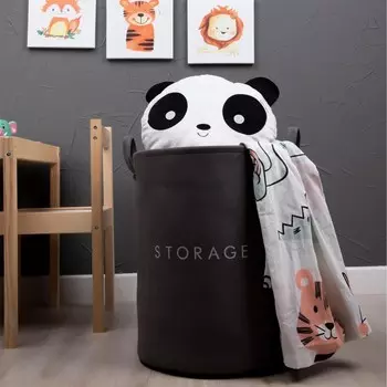 Универсальная корзина-цилиндр Simple Living - Антрацит - 32x36 см