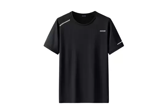 Универсальная однотонная футболка с короткими рукавами из ледяного шелка унисекс BAGE, 8906 Gray