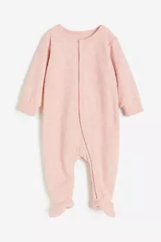 Универсальная пижама из флиса H&M, розовый