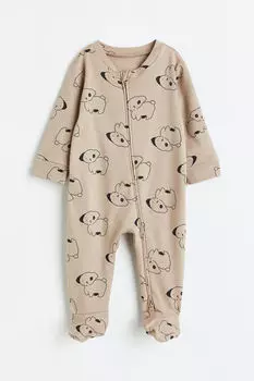 Универсальная пижама с принтом H&M, бежевый