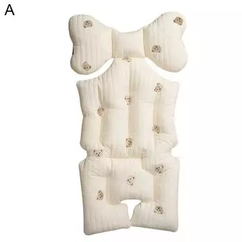 Универсальная подушка для детского сиденья с мелкой текстурой, эргономичная удобная хлопковая подушка для сиденья коляски для дома-C Stuttg, мультиколор