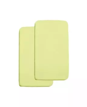 Универсальная простыня и водонепроницаемый чехол для матраса-колыбели размером 36 x 18 дюймов (2 шт.) Breathablebaby, зеленый