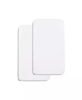 Универсальная простыня и водонепроницаемый чехол для матраса-колыбели размером 36 x 18 дюймов (2 шт.) Breathablebaby, белый